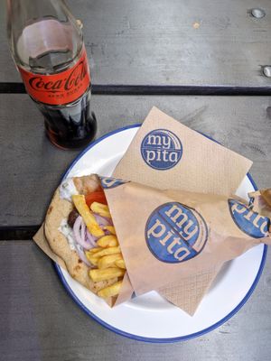 vegan pita at MyPita in Frankfurt