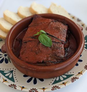 Parmigiana at Humus Vegan Tenerife in Tenerife