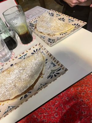 Nutella Crepes!  at Humus Vegan Tenerife in Tenerife