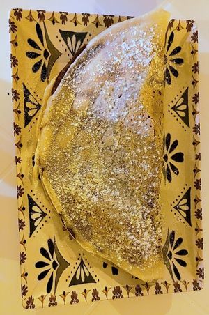 Pancakes with homemade Nutella at Humus Vegan Tenerife in Tenerife