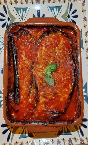 Parmegiana at Humus Vegan Tenerife in Tenerife