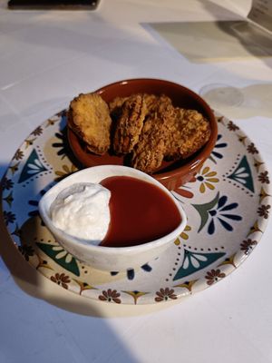 Nuggets starter at Humus Vegan Tenerife in Tenerife