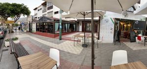 Outside tables   at Humus Vegan Tenerife in Tenerife