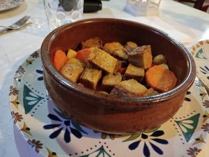 Estofado de seitán at Humus Vegan Tenerife in Tenerife