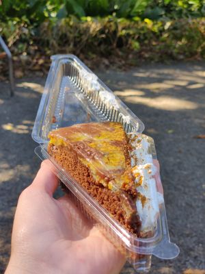 Banana chocolate cake at Humus Vegan Tenerife in Tenerife