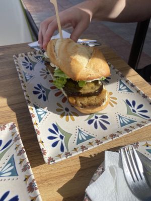 Seitan roll with aubergine   at Humus Vegan Tenerife in Tenerife