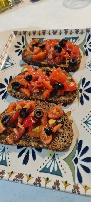 Bruschetta at Humus Vegan Tenerife in Tenerife