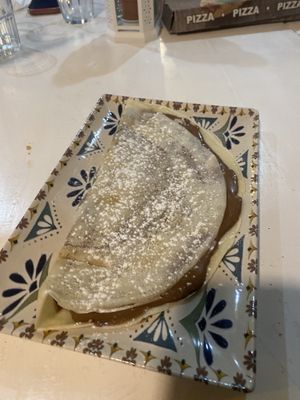 Nutella crepe  at Humus Vegan Tenerife in Tenerife