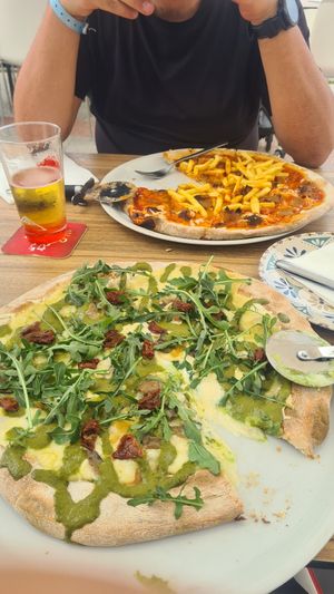 Pizza :) at Humus Vegan Tenerife in Tenerife