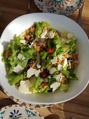 "Tuna" salad - recommended! at Humus Vegan Tenerife in Tenerife