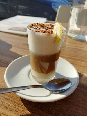 Barraquito at Humus Vegan Tenerife in Tenerife