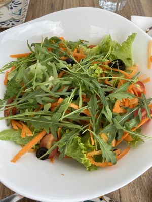 Really large side salad   at Humus Vegan Tenerife in Tenerife