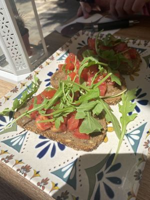 Bruschetta  at Humus Vegan Tenerife in Tenerife