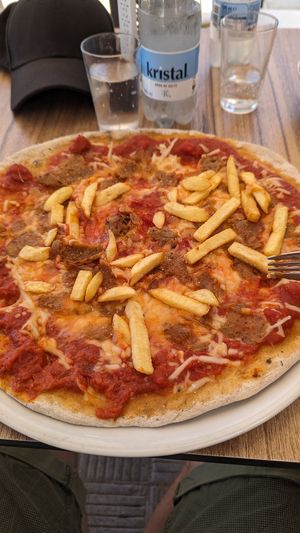 Leider zu gut gemeint mit dem Belag. Wird dadurch matschig. at Humus Vegan Tenerife in Tenerife