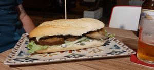 Seitan Baguette at Humus Vegan Tenerife in Tenerife
