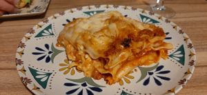 Lasagne at Humus Vegan Tenerife in Tenerife