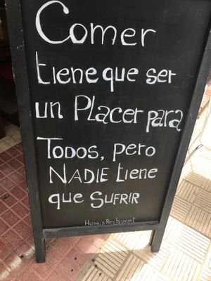 :'-/ at Humus Vegan Tenerife in Tenerife