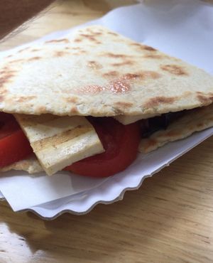 Piadina of the day with a top quality tofu  at Mize in Bellaria-igea Marina