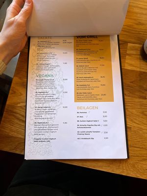 Speisekarte  at Foodlogie in Essen