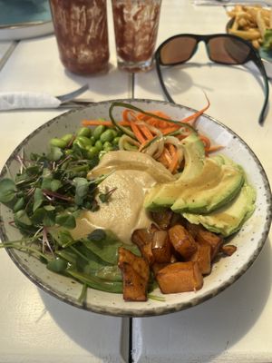 Vegan Buddha bowl  at Bloom in Grand Baie