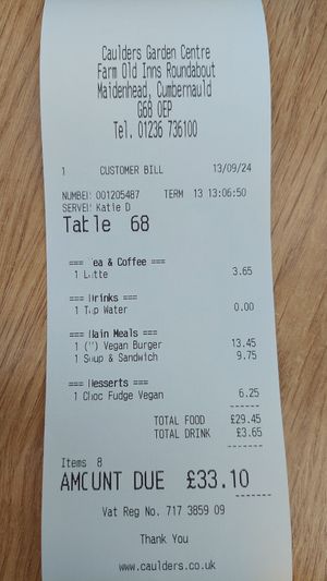 Bill at Caulders Garden Centres in Cumbernauld