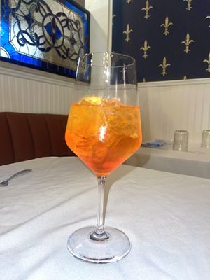 aperol spritz  at Restaurant Beatrice in Dallas