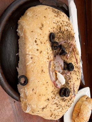 Foccacia Cebolla Morada  at TierraLibre in Santiago