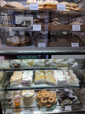 Cakes etc at TierraLibre in Santiago