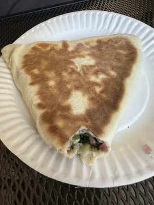 Inner spinach yum  at Markouk Bread in Gloucester