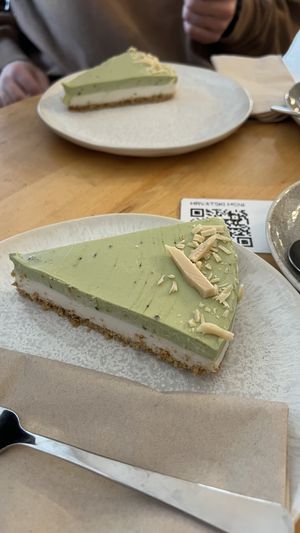 Matcha White Choco Cake (gf)  at Filteraj Specialty Coffee & Shop in Zagreb