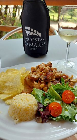 No chicken com grãos! at Restaurante Cerdeira in Braga