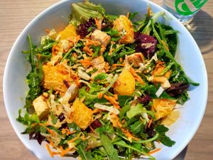 "Thai & Stop Me" salad with organic tofu instead of shrimp at Crisp & Green in Naples
