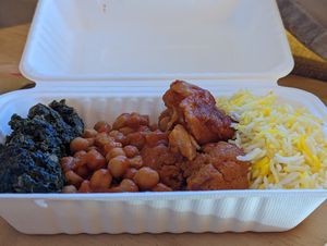 Vegan trio at Zafira Fine Foods in Moonah