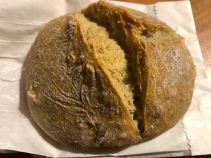 homemade roll with herbs. Fresh and amazing /take away  at Körle und Adam in Stuttgart