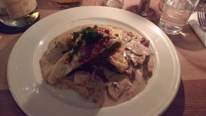 Maultaschen (swabian stuffed pasta) at Körle und Adam in Stuttgart