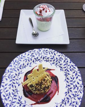 yummy desserts! at Körle und Adam in Stuttgart