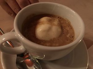 cafe with ice cream  at Körle und Adam in Stuttgart