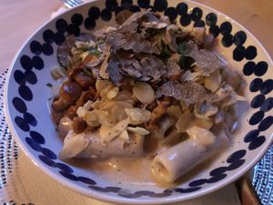 mushroom pasta at Körle und Adam in Stuttgart