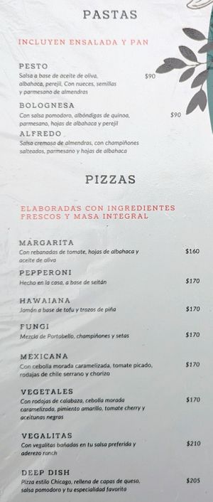 Menu 3 of 8, April 2023 at Casa Onca Centro in Aguascalientes