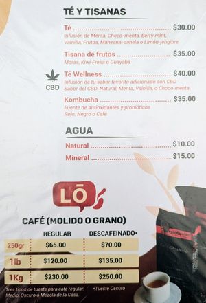 Menu 7 of 8, April 2023 at Casa Onca Centro in Aguascalientes