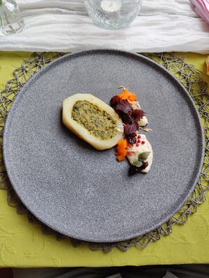 Gefüllter Kohlrabi mit Grünkern (Hauptspeise) at Kunterbunt in Waidhofen An Der Ybbs