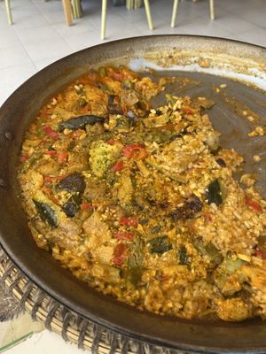 Veggie (vegan) Paella  at Bistro Bel in Mallorca