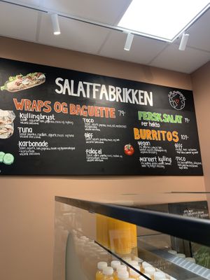 Or wraps and stuff like this  at Salatfabrikken AS in Oslo