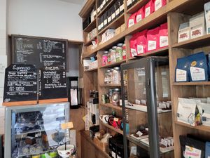 Selection of teas and coffee at Arrenius & Company in Uppsala