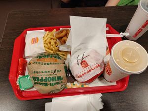 Menu  at Burger King in Vienna