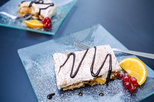 Dessert of the day: orange tiramisu at Umami Vegan Cuisine in Biel