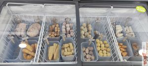 Bulk frozen at V Market in Barcelona