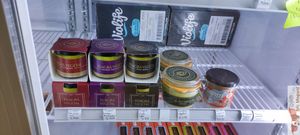 Vegan foie gras at V Market in Barcelona