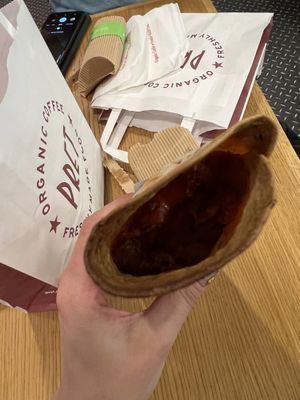 Hot wrap  at LCY - Pret A Manger - Gate 3 in East London