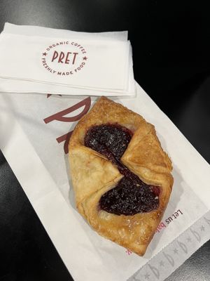 Vegan pastry   at LCY - Pret A Manger - Gate 3 in East London